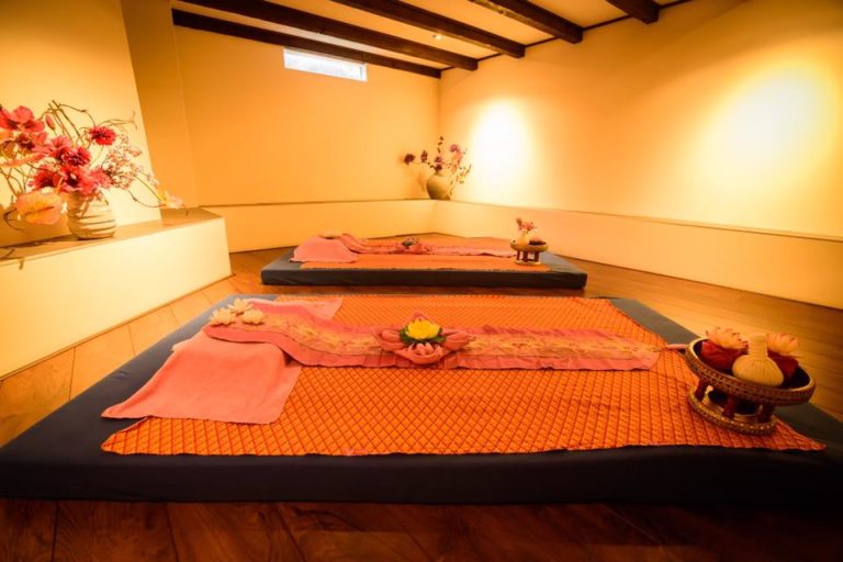 Spa inrichting met traditionele stijl